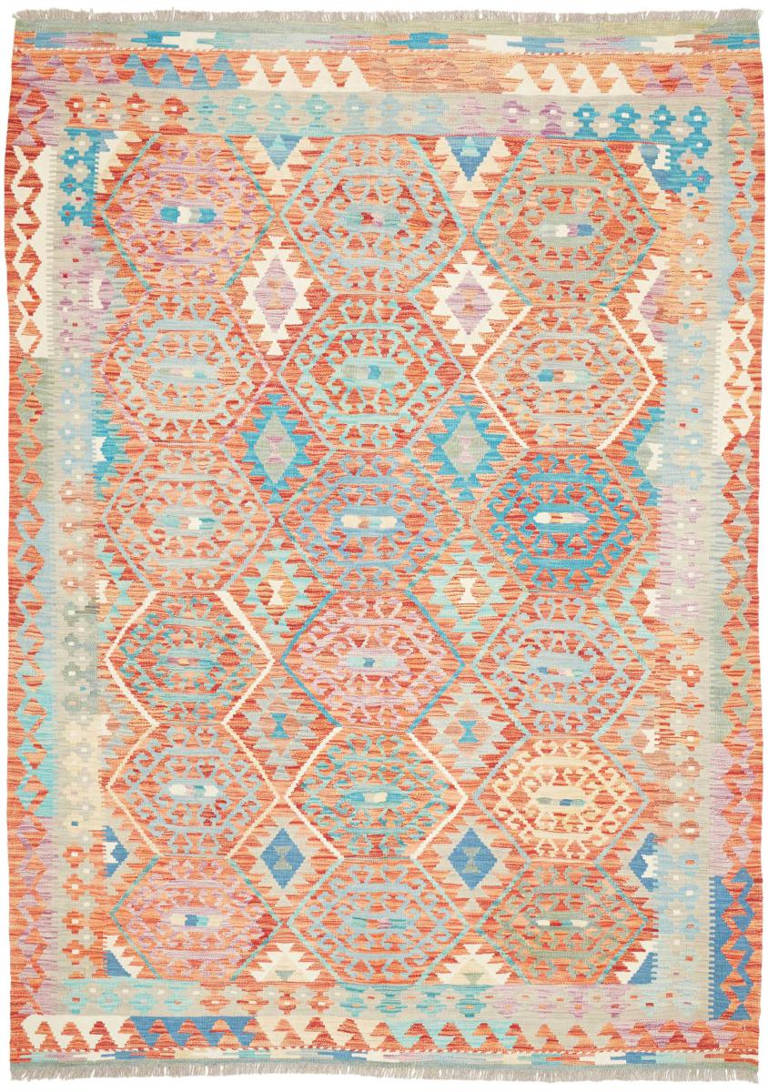 Afghanischer Teppich Kelim Afghan 247x177 247x177, Perserteppich Handgewebt