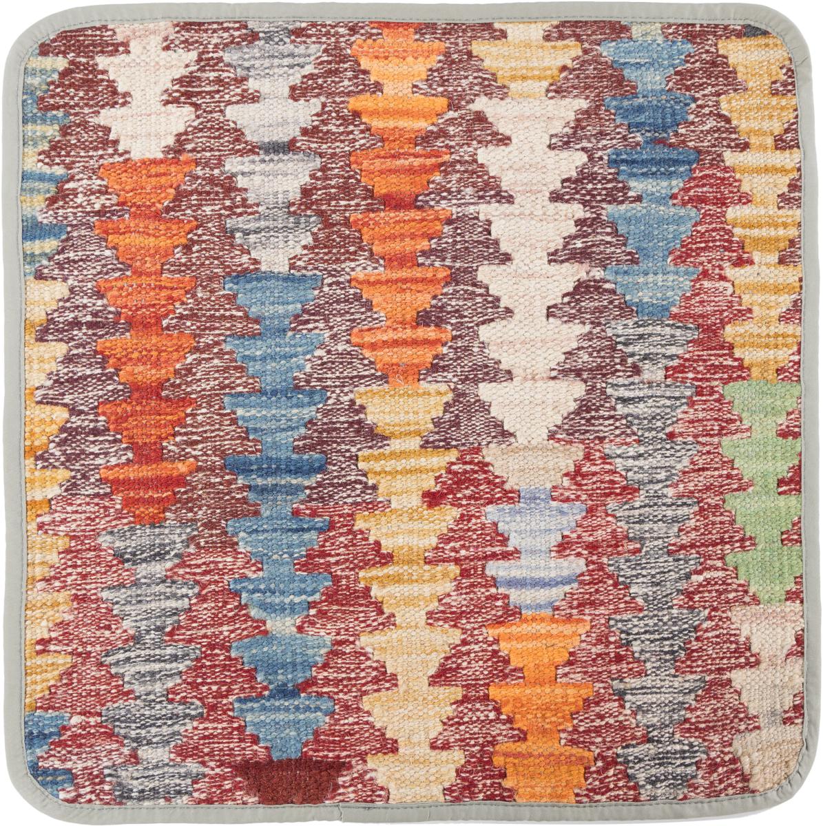 Afghanska mattan Kilim Afghan Kuddfodral 45x45 45x45, Persisk matta Knuten för hand