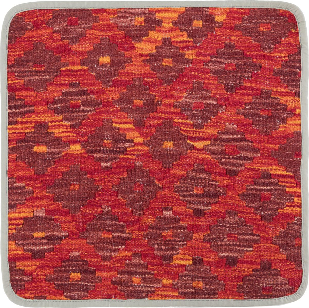 Afghan rug Kilim Afghan Cushion Cover 45x45 45x45, Persian Rug Knotted by hand