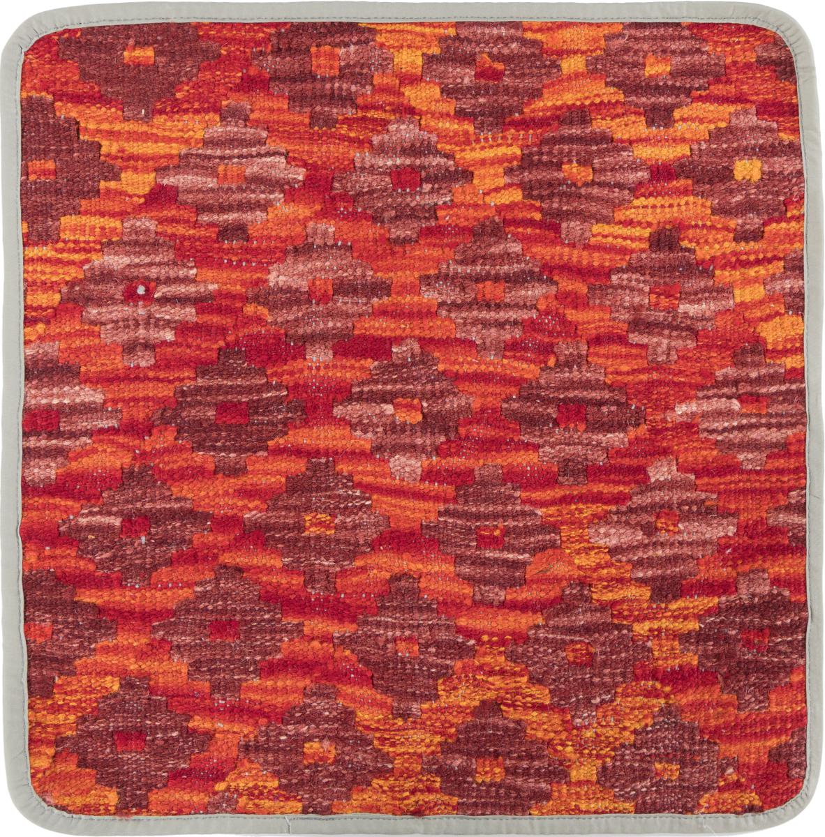 Afghanska mattan Kilim Afghan Kuddfodral 45x45 45x45, Persisk matta Knuten för hand