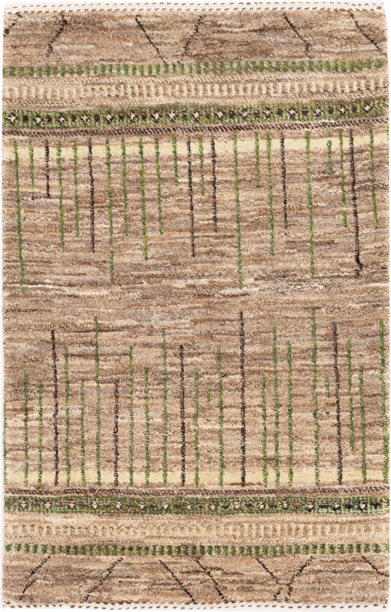 Tapete persa Persa Gabbeh Loribaft Tabiibaft 87x58 87x58, Tapete persa Atado à mão