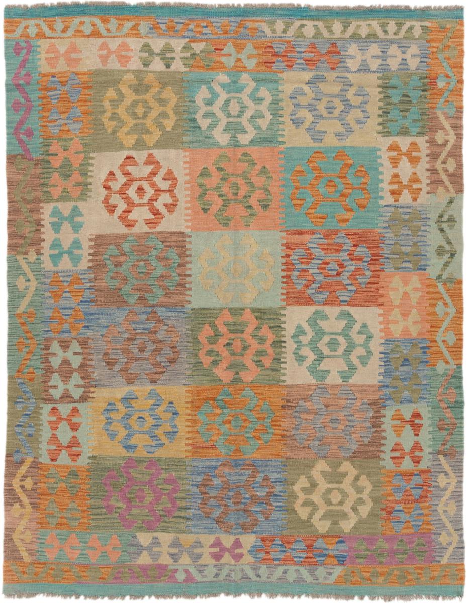 Tapete afegão Kilim Afegão 195x155 195x155, Tapete persa Tecido à mão