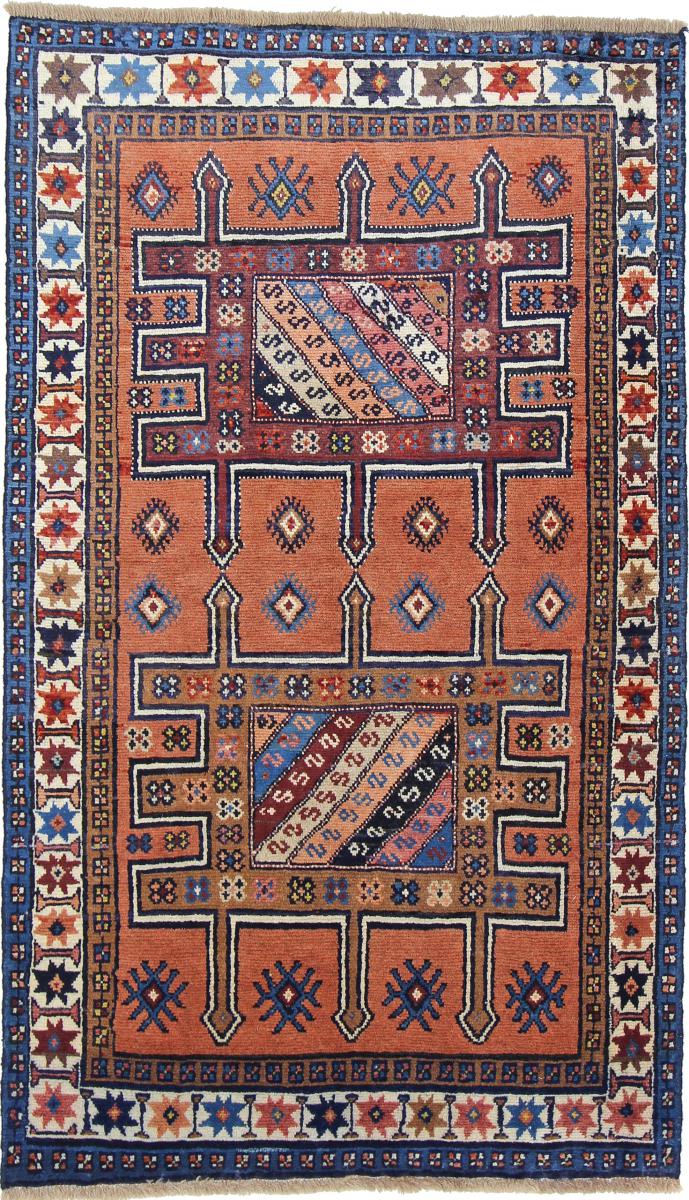 Tapete persa Ghashghai 188x115 188x115, Tapete persa Atado à mão