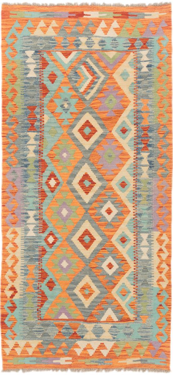 Tapete afegão Kilim Afegão 193x90 193x90, Tapete persa Tecido à mão