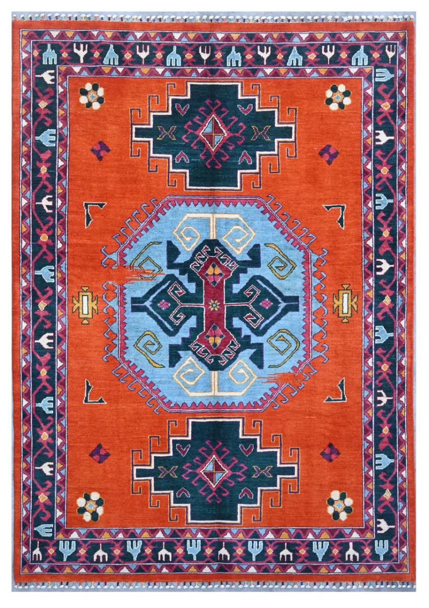 Tapis afghan Kazak Darya 240x166 240x166, Tapis persan Noué à la main