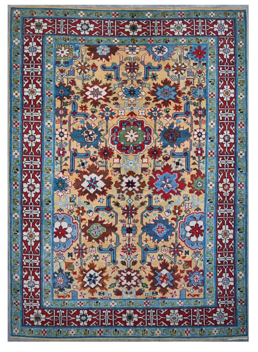 Tapis afghan Kazak Darya 256x174 256x174, Tapis persan Noué à la main