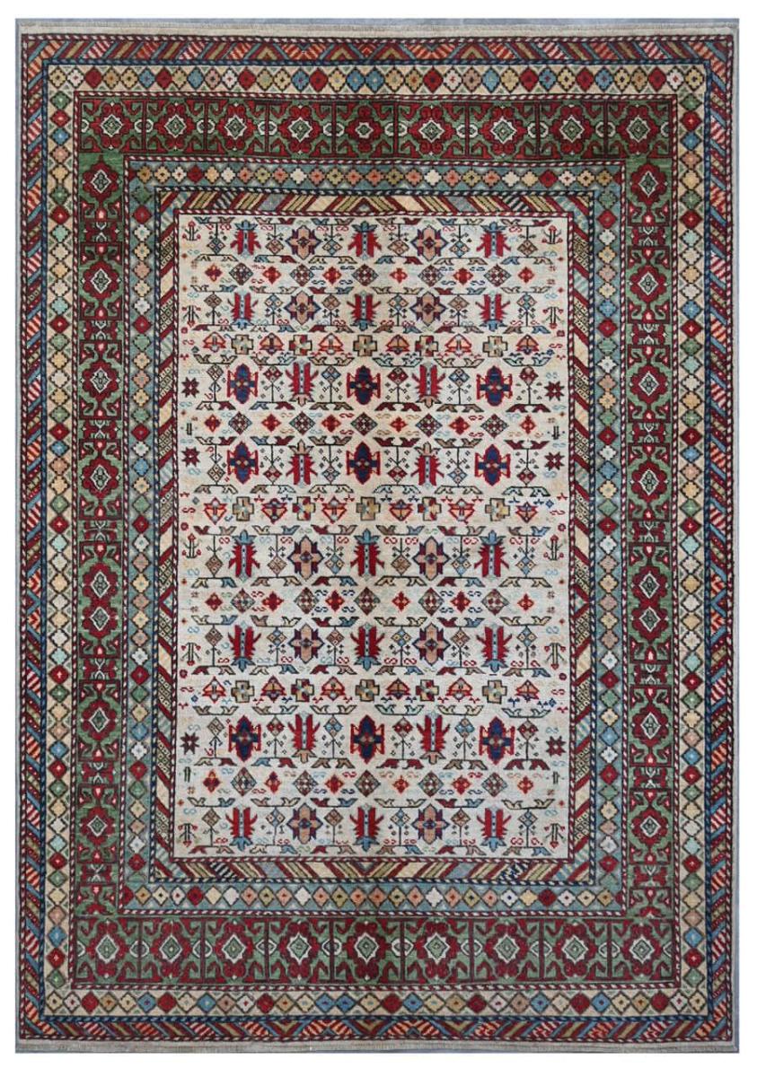 Afghan rug Kazak Darya 248x175 248x175, Persian Rug Knotted by hand
