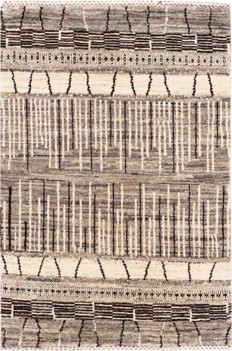 Tapete persa Persa Gabbeh Loribaft Tabiibaft 89x61 89x61, Tapete persa Atado à mão