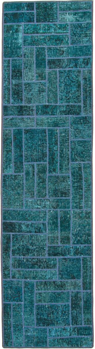 Tappeto persiano Patchwork 301x81 301x81, Tappeto persiano Annodato a mano