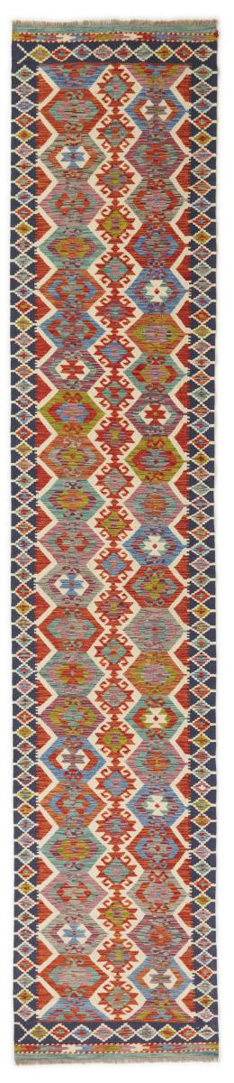 Afghansk teppe Kelim Afghan 403x80 403x80, Persisk teppe Handwoven 