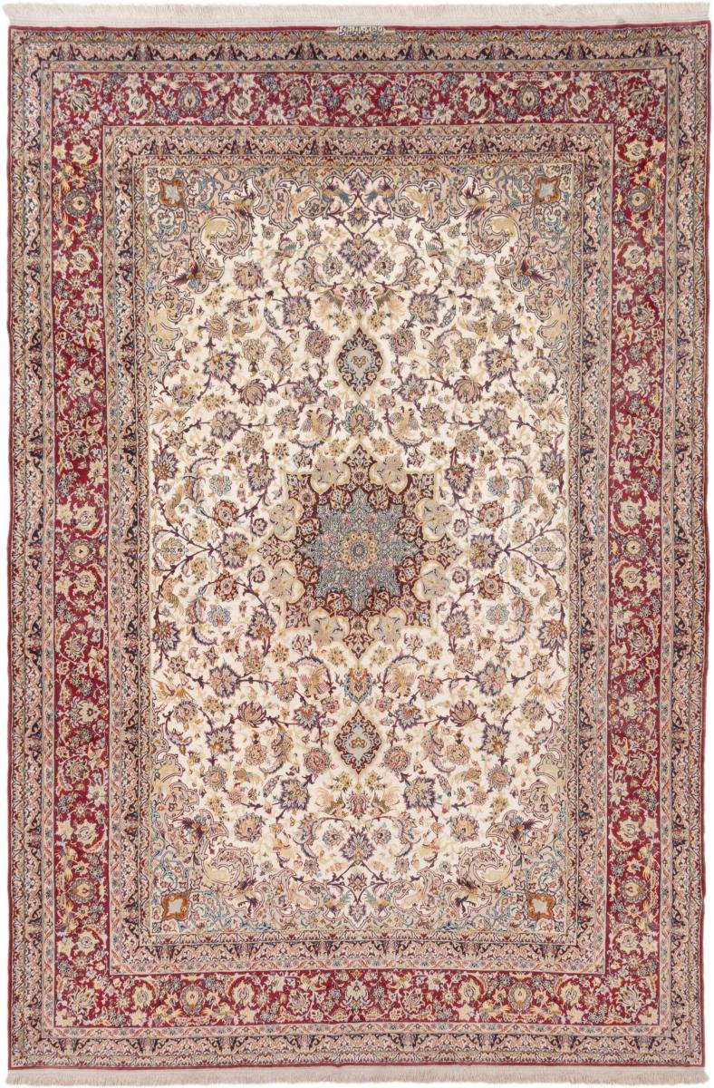 Tapete persa Isfahan Fio de Seda 416x284 416x284, Tapete persa Atado à mão