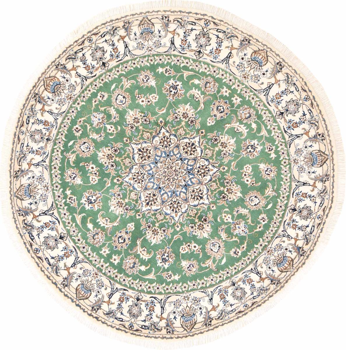 Tappeto persiano Nain 202x202 202x202, Tappeto persiano Annodato a mano