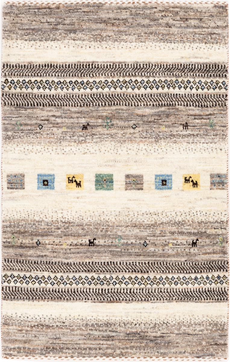 Tapete persa Persa Gabbeh Loribaft Tabiibaft 94x57 94x57, Tapete persa Atado à mão