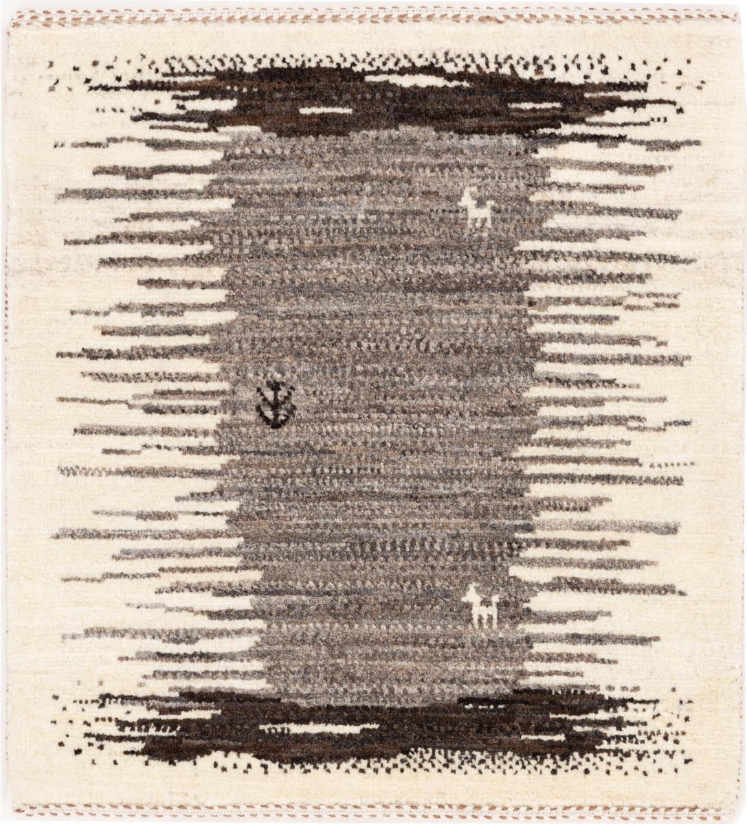 Tapete persa Persa Gabbeh Loribaft Tabiibaft 66x57 66x57, Tapete persa Atado à mão