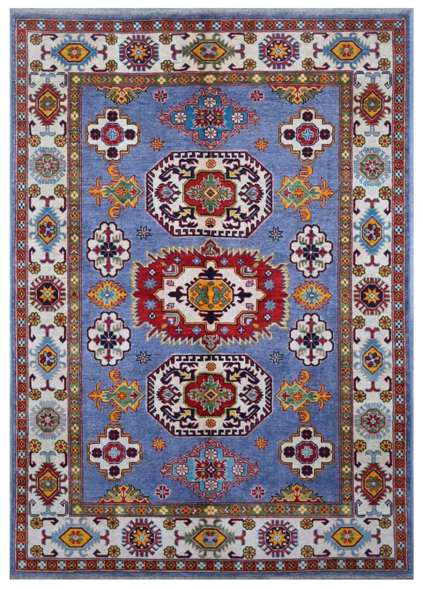 Afghan rug Kazak Darya 249x176 249x176, Persian Rug Knotted by hand