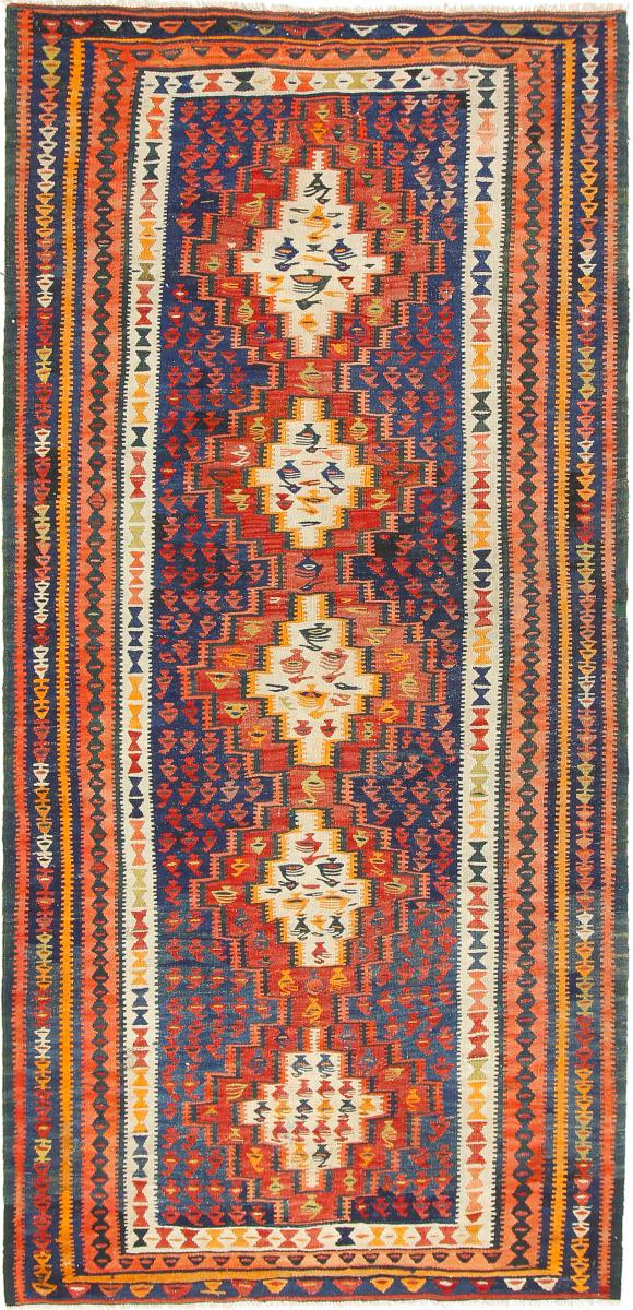 Tapete persa Kilim Fars Azerbaijan Antigo 290x138 290x138, Tapete persa Tecido à mão