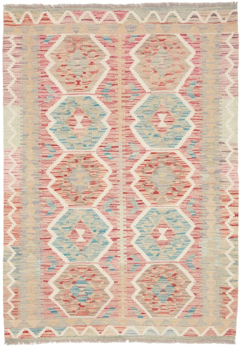 Αφγανικό χαλί Κιλίμ Afghan 137x97 137x97, Περσικό χαλί Οι κόμποι έγιναν με το χέρι