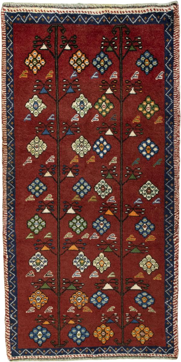 Tapis persan Persan Gabbeh Ghashghai 144x73 144x73, Tapis persan Noué à la main