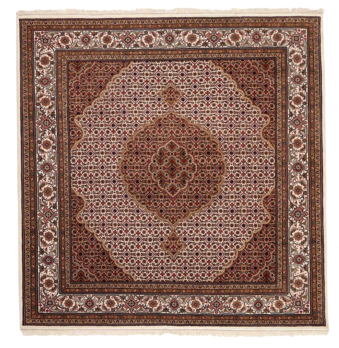 Indo rug Indo Tabriz 206x201 206x201, Persian Rug Knotted by hand