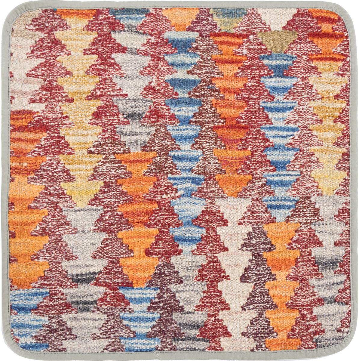 Tappeto Afgano Kilim Afghan Copricuscino 45x45 45x45, Tappeto persiano Annodato a mano