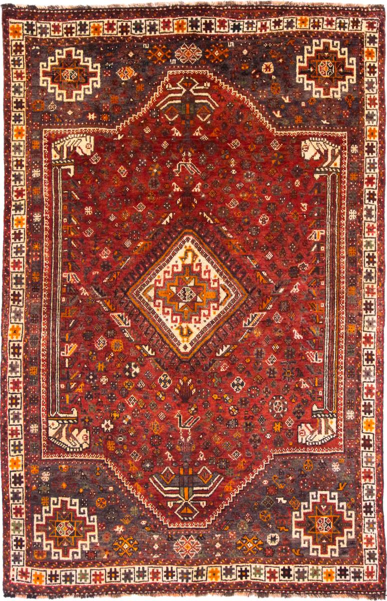 Tapete persa Shiraz 259x165 259x165, Tapete persa Atado à mão