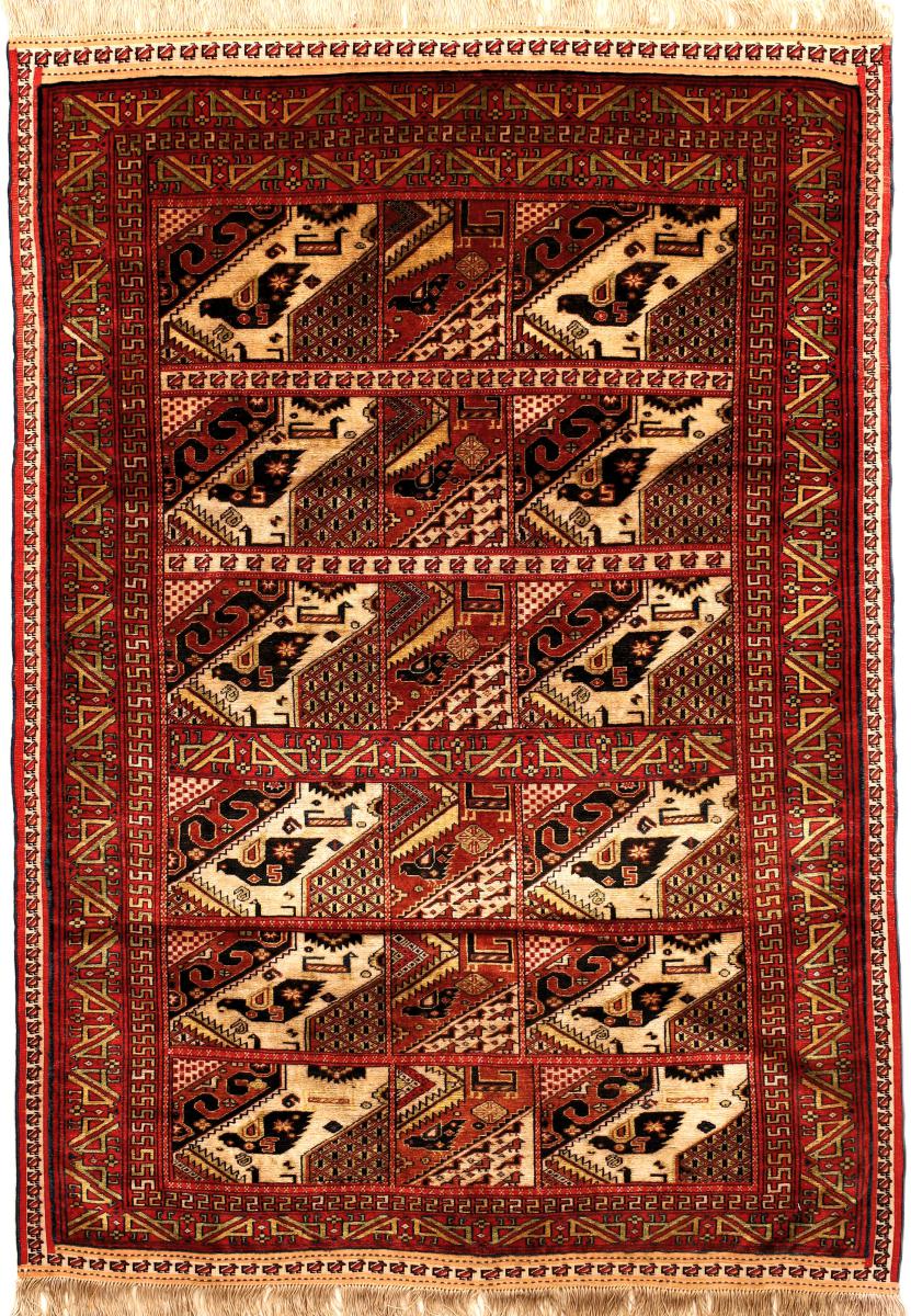 Persisk teppe Quchan Silke 145x102 145x102, Persisk teppe Knyttet for hånd