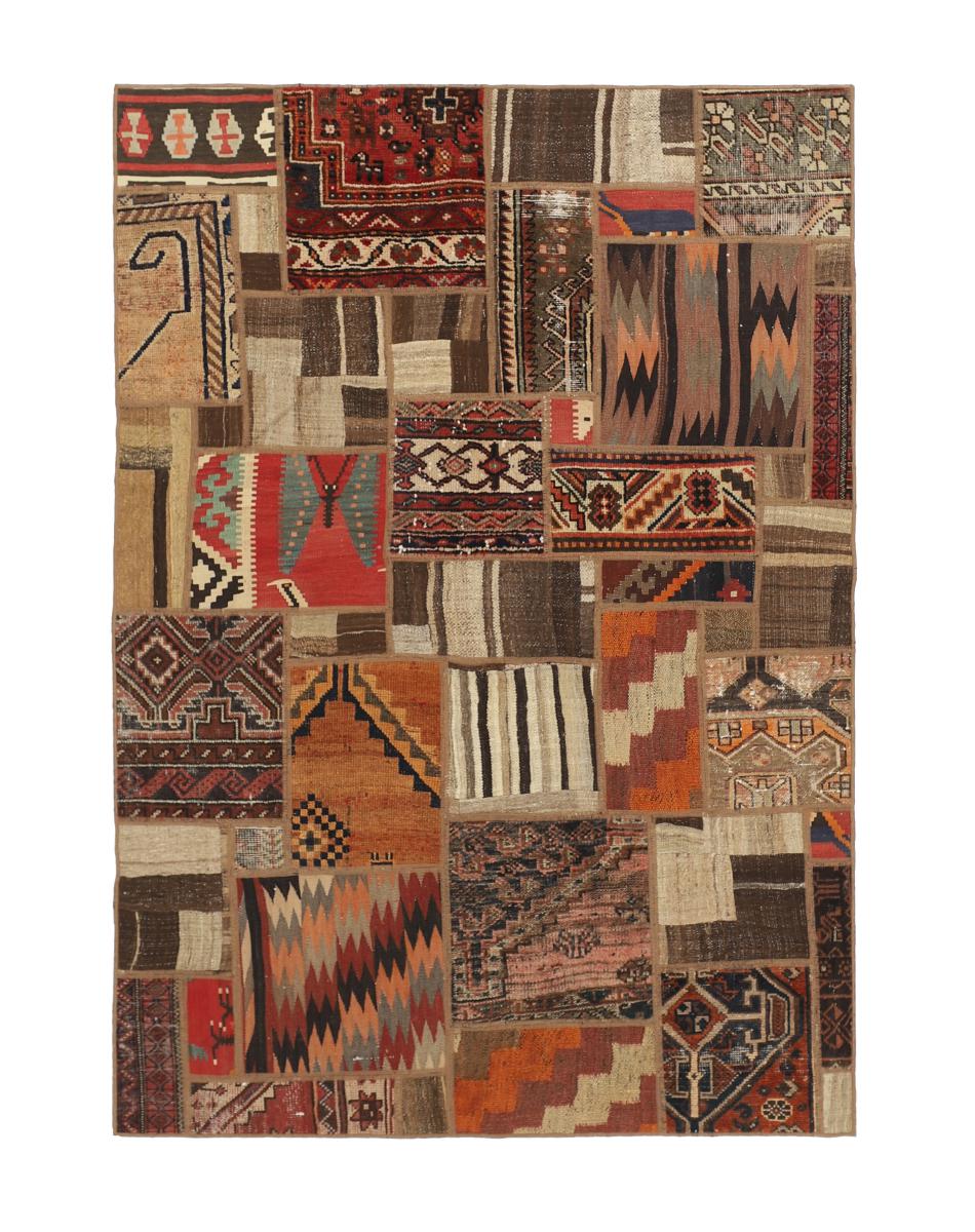 Περσικό χαλί Κιλίμ Patchwork 199x141 199x141, Περσικό χαλί Χειροποίητη ύφανση