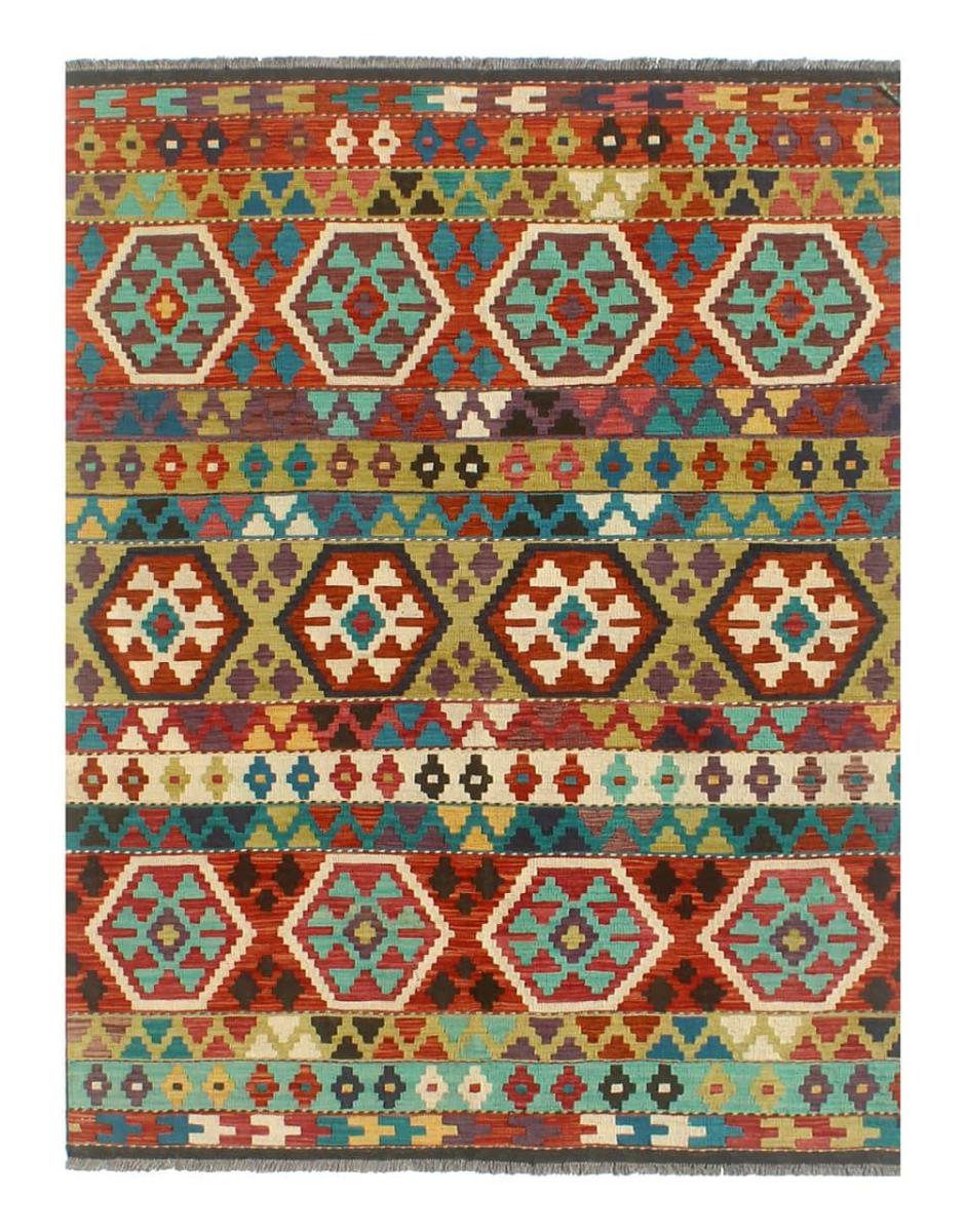 Afghan rug Kilim Afghan 6'7"x5'1" 6'7"x5'1", Persian Rug Woven by hand