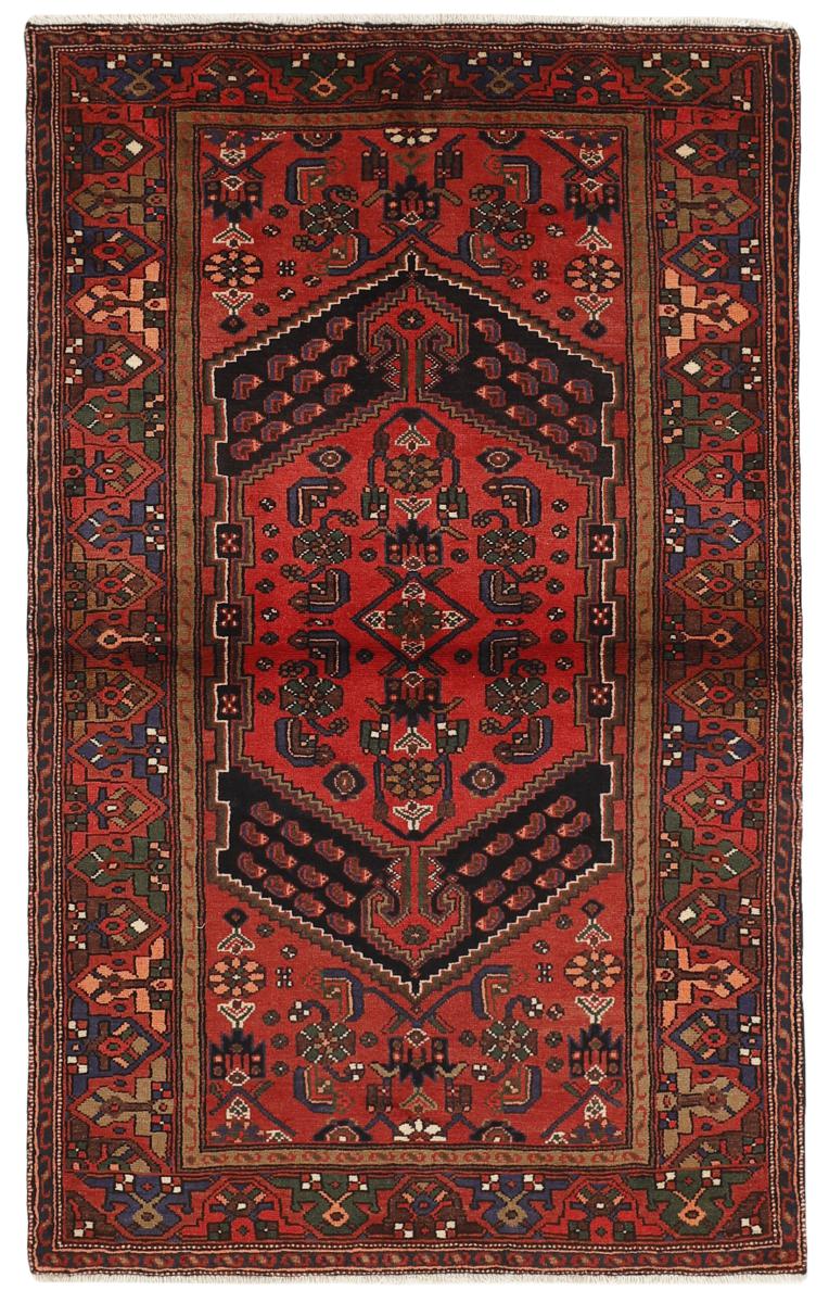Tapis persan Hamadan 222x135 222x135, Tapis persan Noué à la main