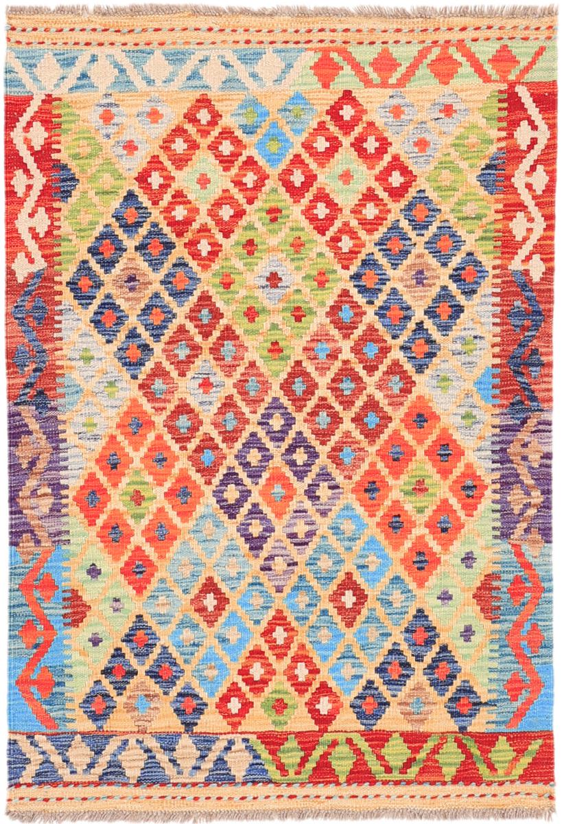 Tapete afegão Kilim Afegão Heritage 125x91 125x91, Tapete persa Tecido à mão