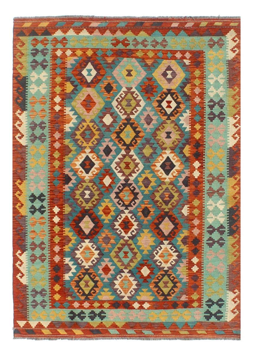 Afghan rug Kilim Afghan 8'5"x5'10" 8'5"x5'10", Persian Rug Woven by hand