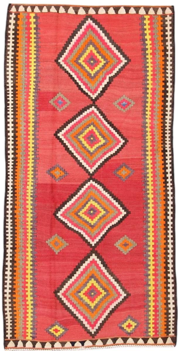 Persian Rug Kilim Fars Antique 264x129 264x129, Persian Rug Woven by hand