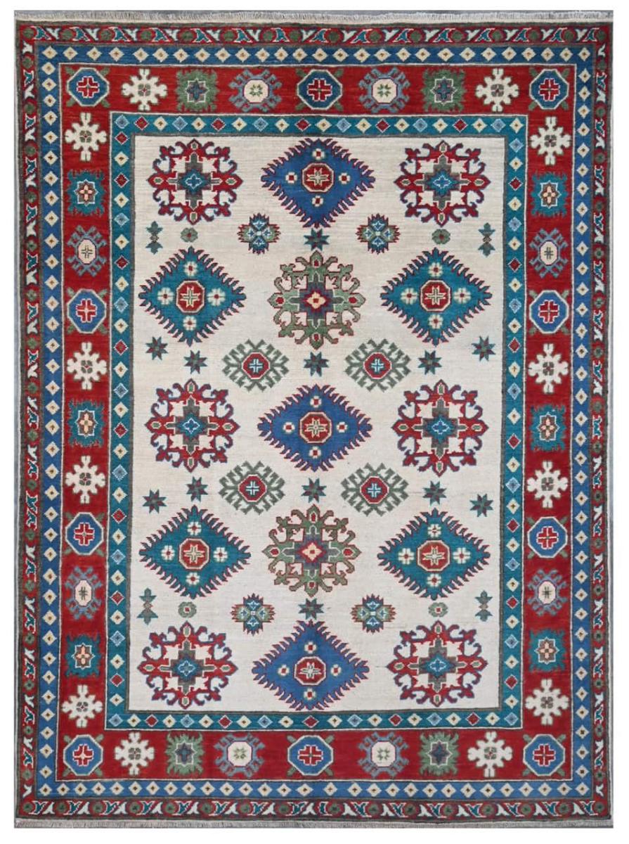 Tapis afghan Kazak Darya 208x146 208x146, Tapis persan Noué à la main