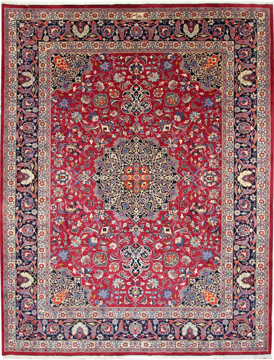 Persisk tæppe Mashad 384x304 384x304, Persisk tæppe Knyttet i hånden