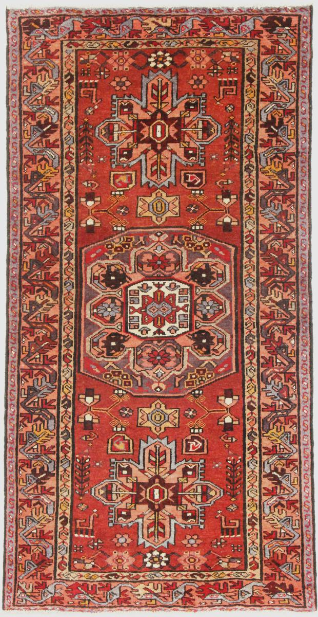 Persisk tæppe Sandjan 205x103 205x103, Persisk tæppe Knyttet i hånden