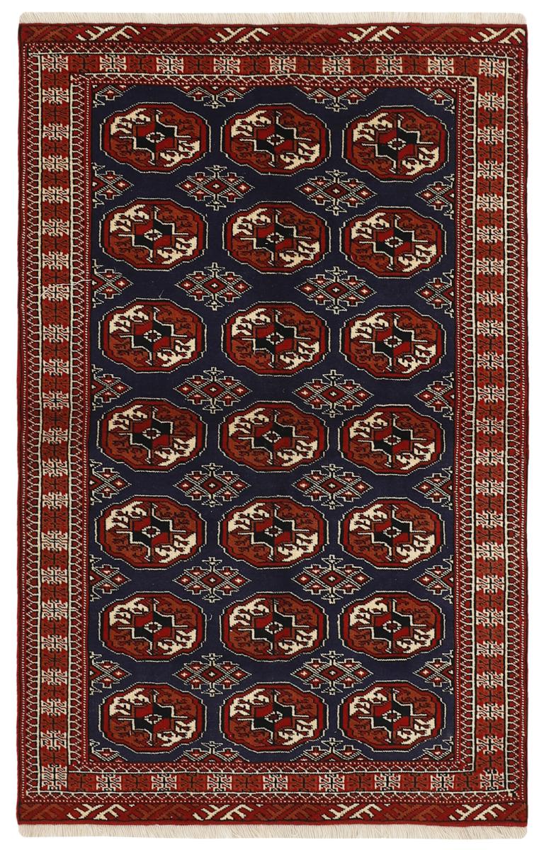 Tapis persan Turkaman 194x122 194x122, Tapis persan Noué à la main
