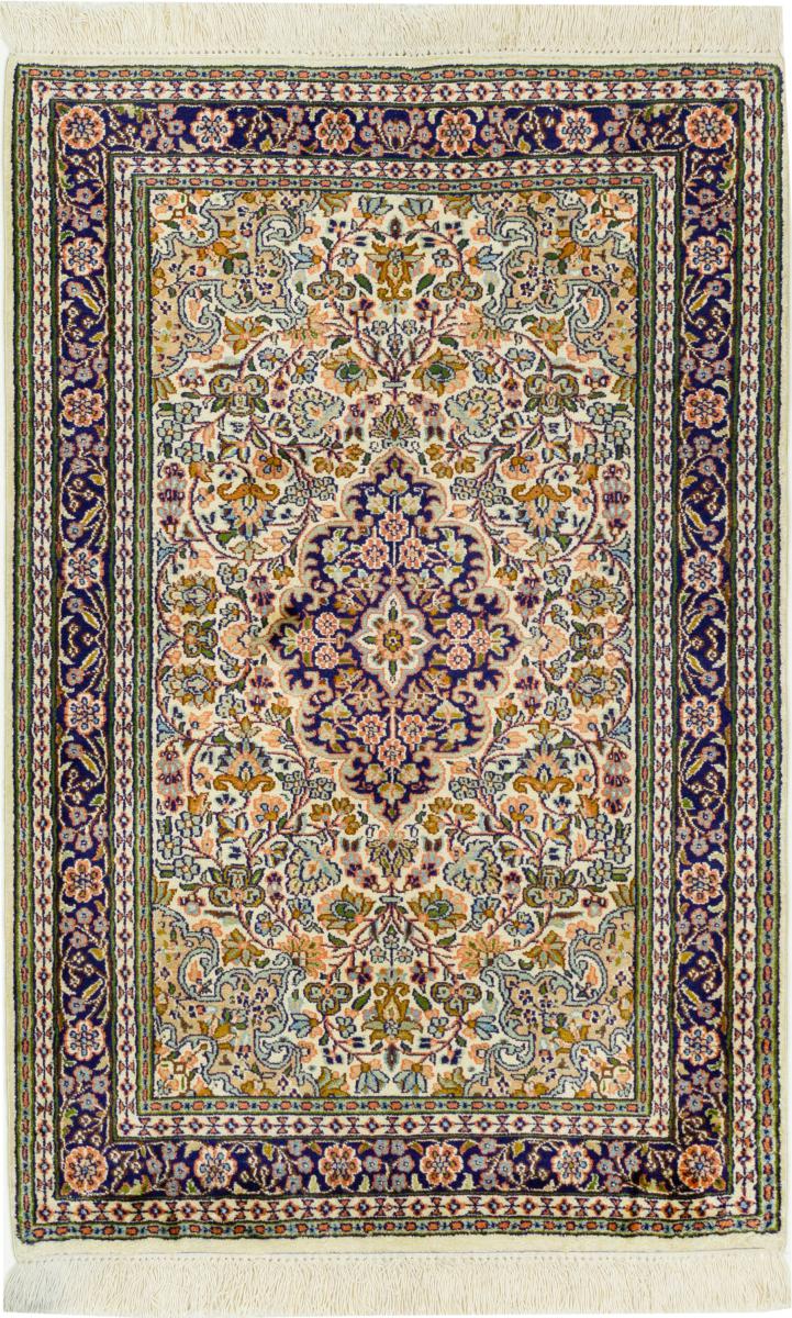Tapis indien Cachemire Soie 120x78 120x78, Tapis persan Noué à la main