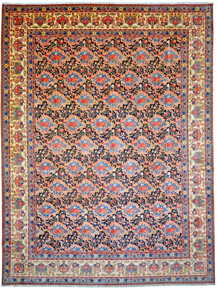 Tapete persa Tabriz Antigo 442x328 442x328, Tapete persa Atado à mão