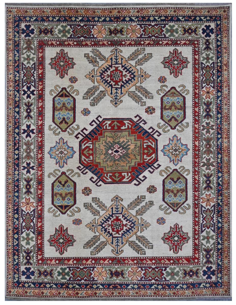 Afghan rug Kazak Darya 195x147 195x147, Persian Rug Knotted by hand