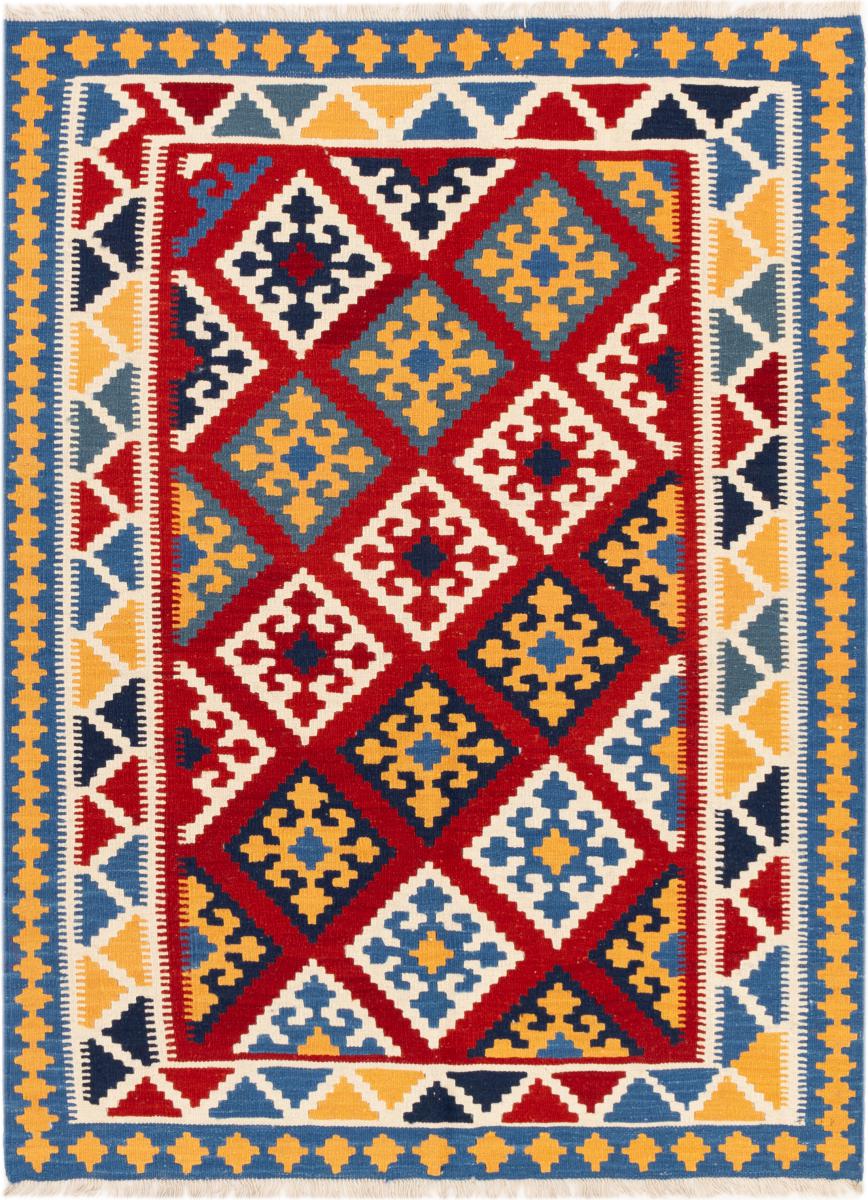 Perserteppich Kelim Fars Ghashghai 196x145 196x145, Perserteppich Handgewebt