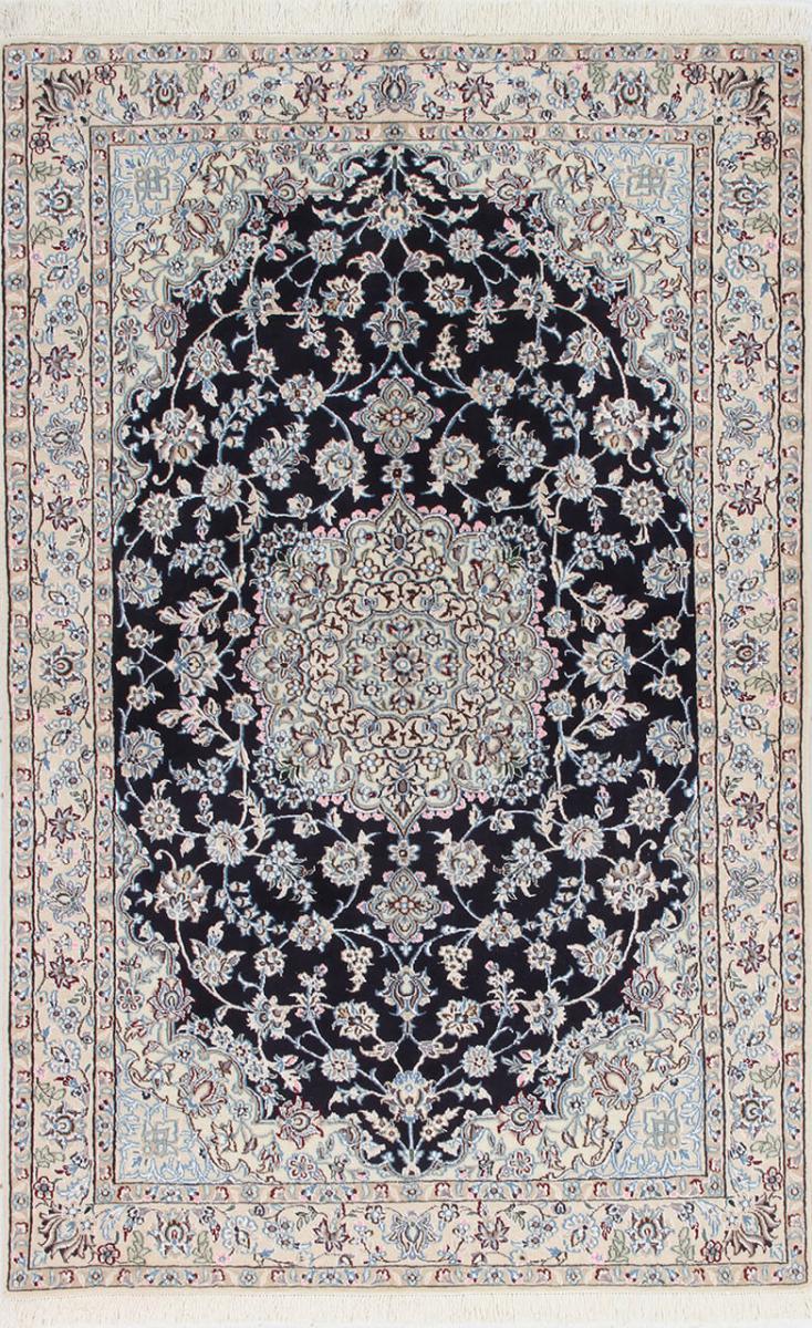 Persialainen matto Nain 9La 199x129 199x129, Persialainen matto Solmittu käsin