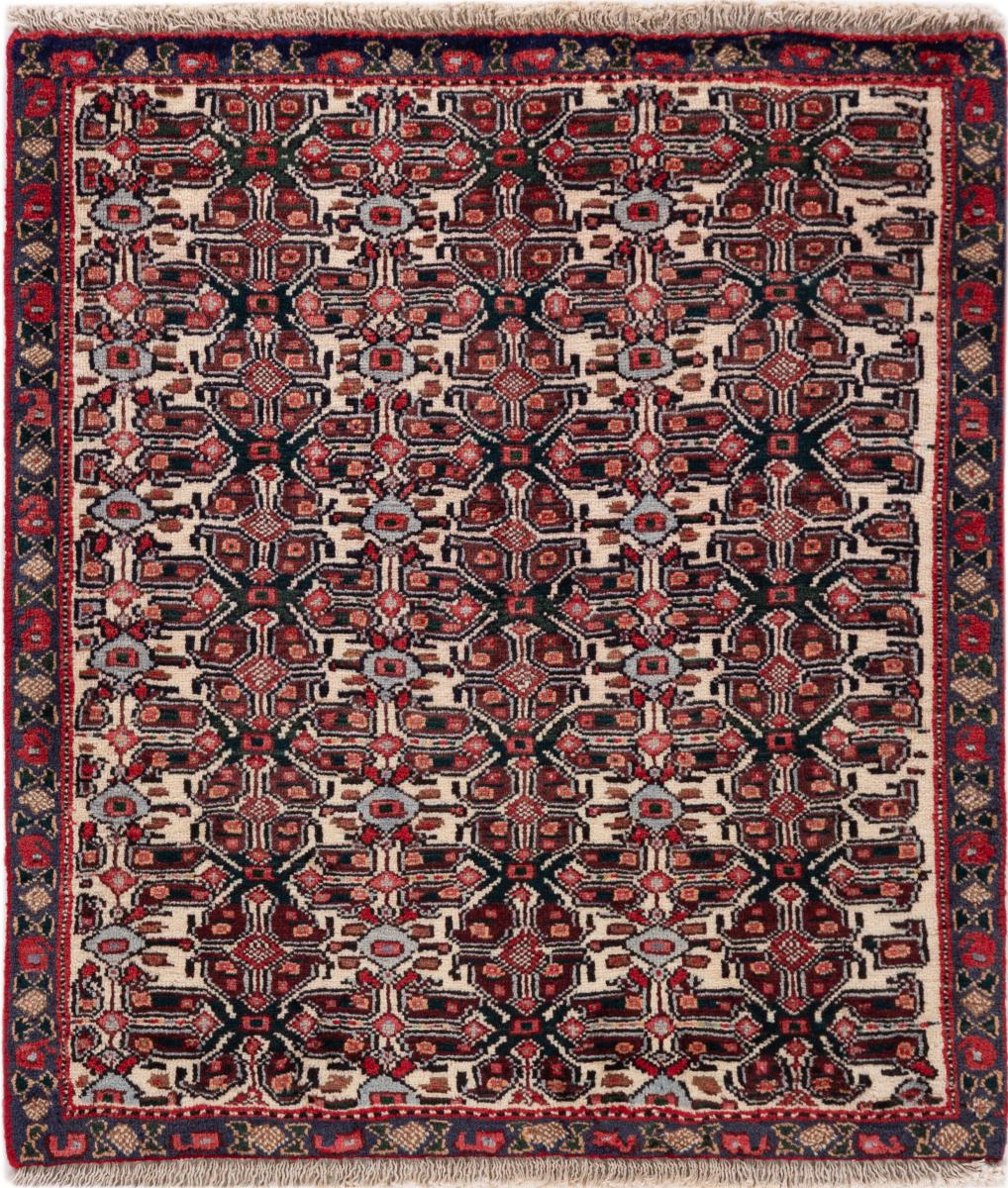 Περσικό χαλί Senneh 89x80 89x80, Περσικό χαλί Οι κόμποι έγιναν με το χέρι