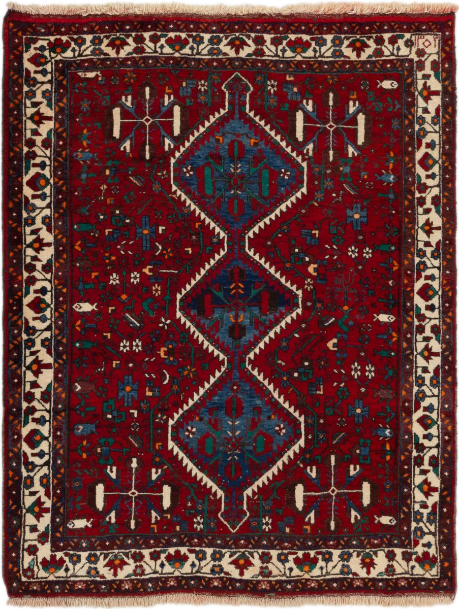 Persisk teppe Shiraz 181x141 181x141, Persisk teppe Knyttet for hånd