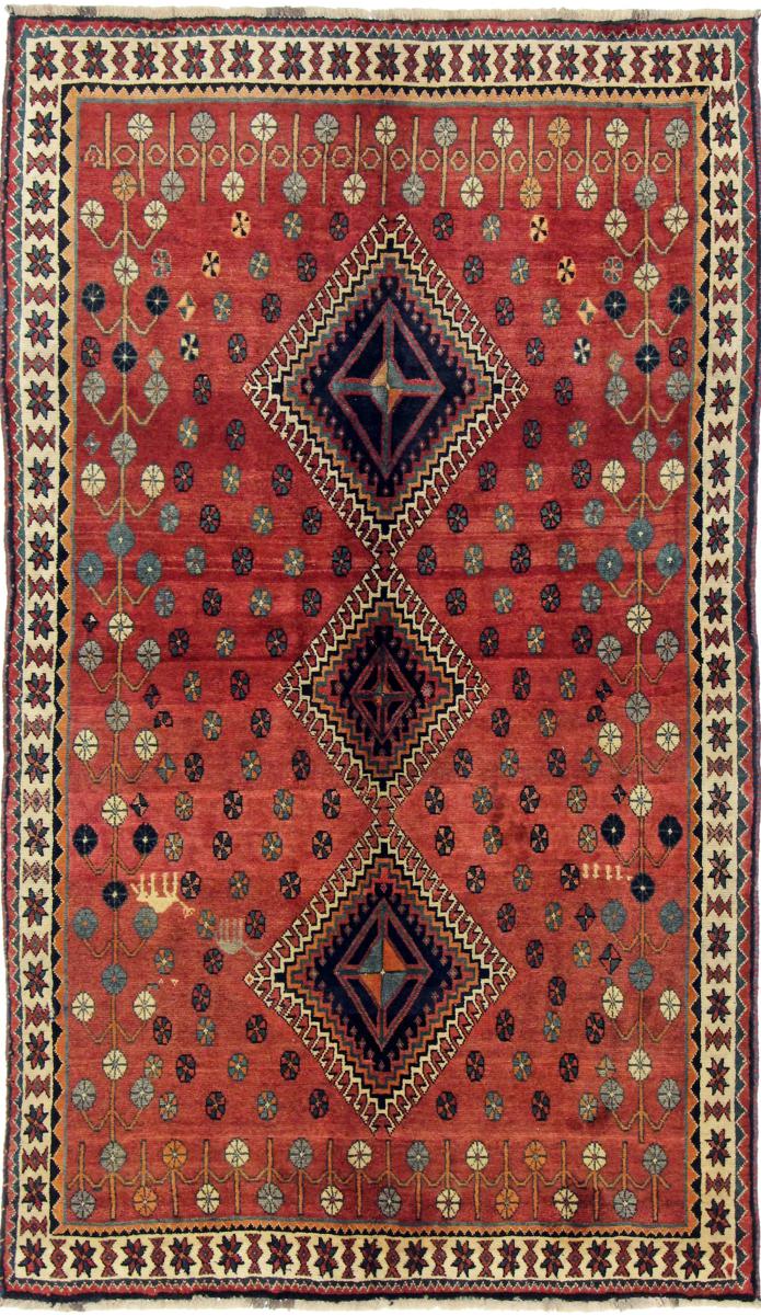 Tapete persa Ghashghai 242x140 242x140, Tapete persa Atado à mão