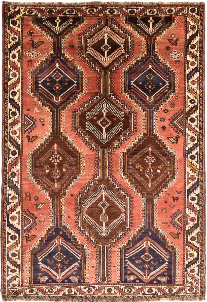 Tapete persa Shiraz 247x168 247x168, Tapete persa Atado à mão