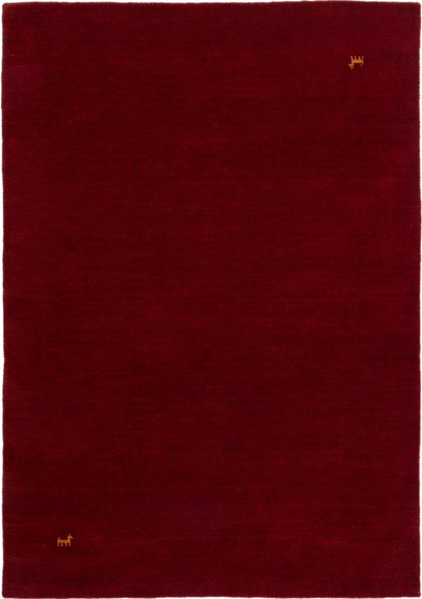 Indiai szőnyeg Loom Gabbeh Red 199x141 199x141, Perzsa szőnyeg Loom kézzel csomózott