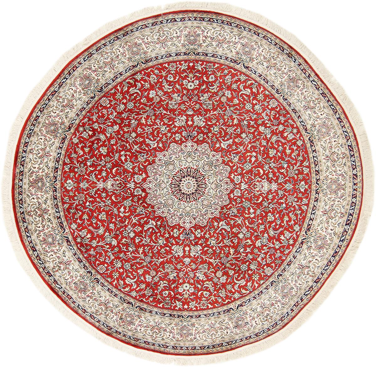 Tapis indien Cachemire Soie 208x212 208x212, Tapis persan Noué à la main