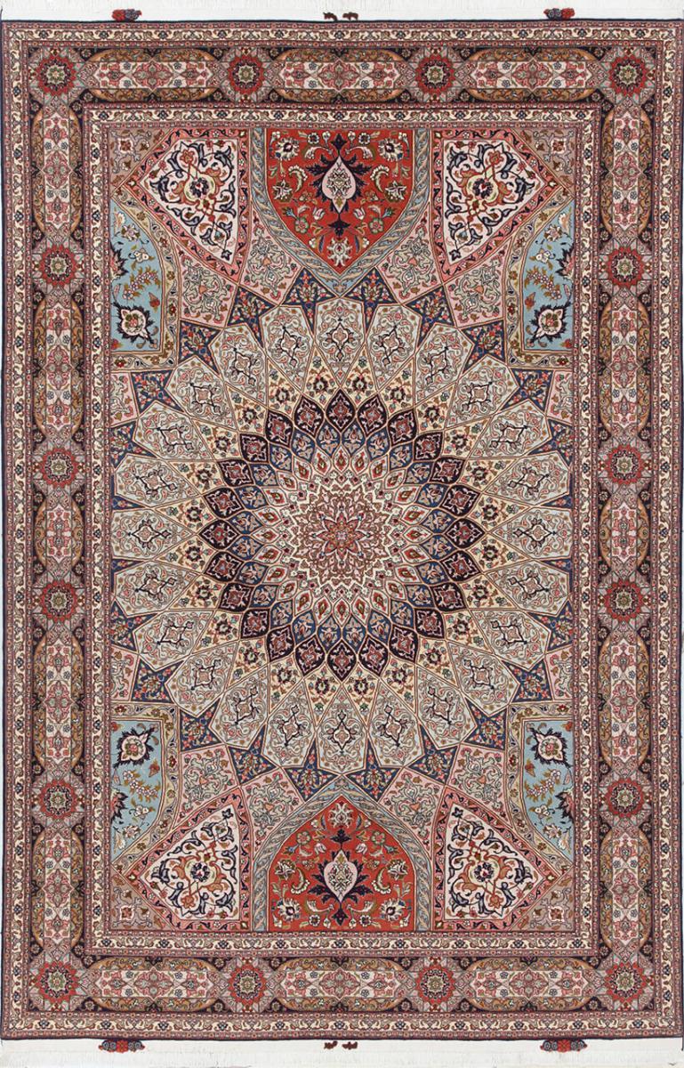 Alfombra persa Tabriz 60Raj 302x206 302x206, Alfombra persa Anudado a mano