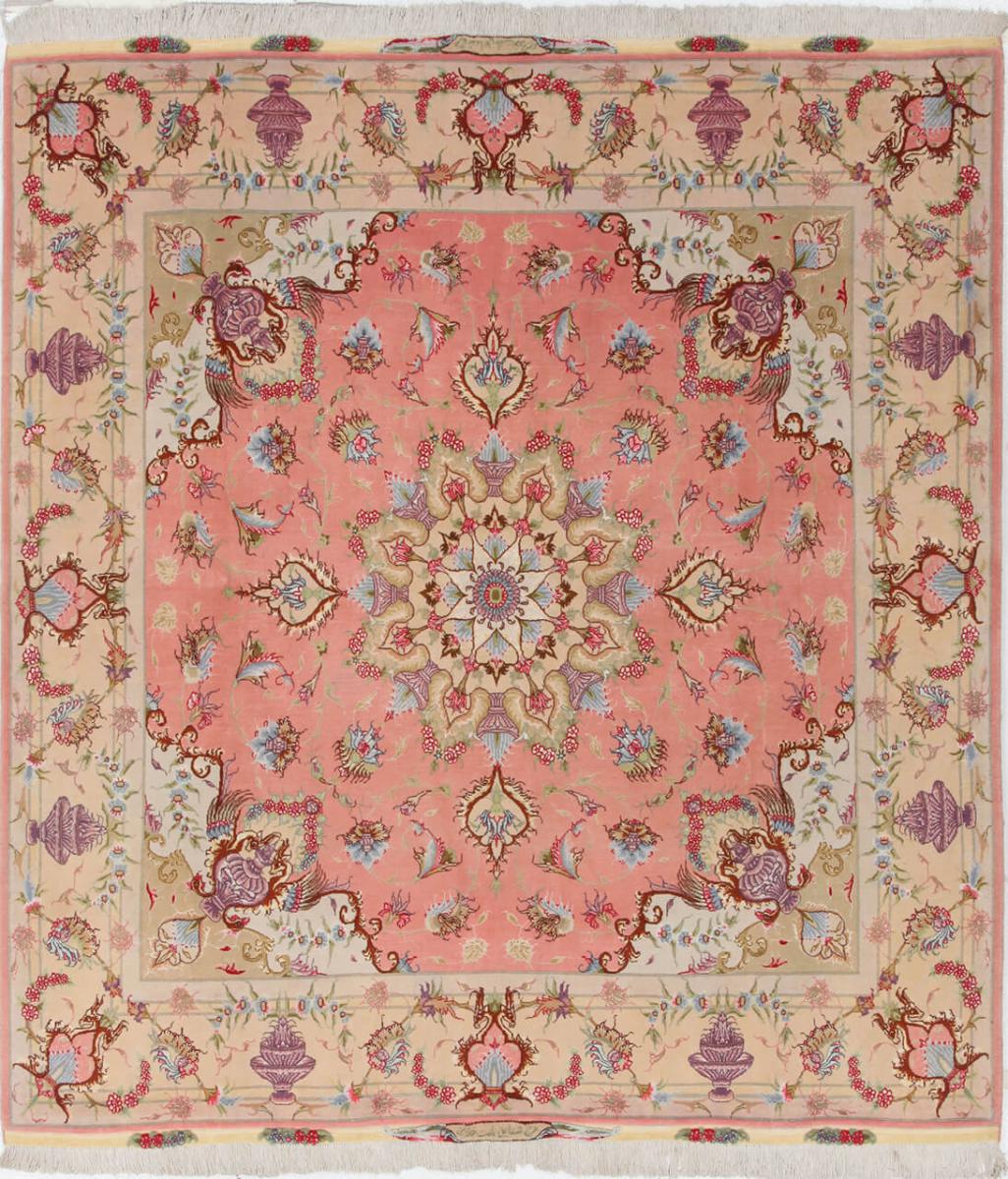 Persian Rug Tabriz 60Raj 224x199 224x199, Persian Rug Knotted by hand
