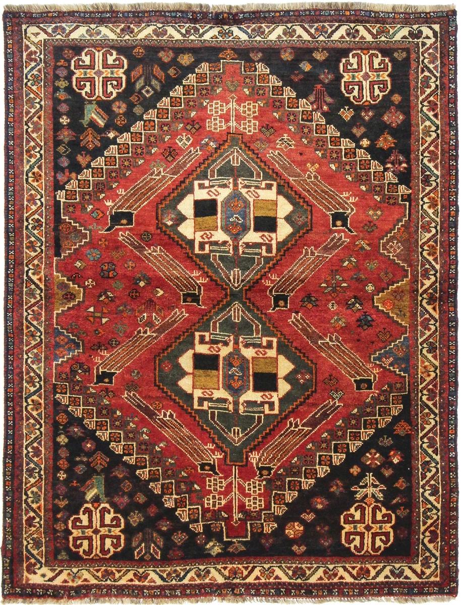 Tapete persa Ghashghai 159x121 159x121, Tapete persa Atado à mão